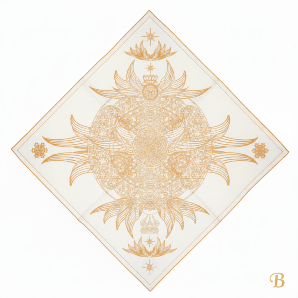 Sacred Wings - Crystal Infused Bandana | Altar Cloth